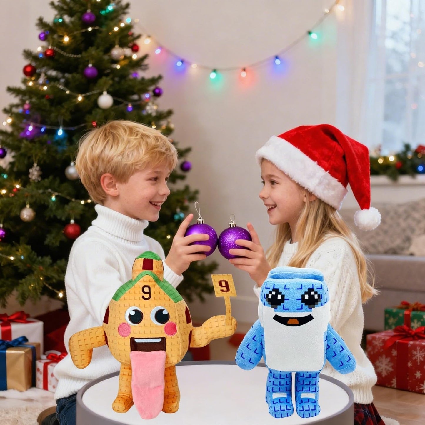 Steal a Brainrot Plush Toys, 9.8 inch Adorable Brainrot 67, Collectible Brain Rot Plush Gift for Fans (Blue)