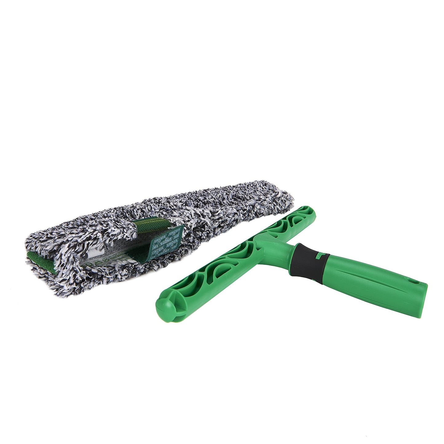 UNGER Window Cleaning Kit PRO Set - Power Washer Sleeve, ErgoTec Squeegee, Bucket 12L, Liquid Glass Cleaner 1L, Safety Glass Scraper, Microfibre Cloth