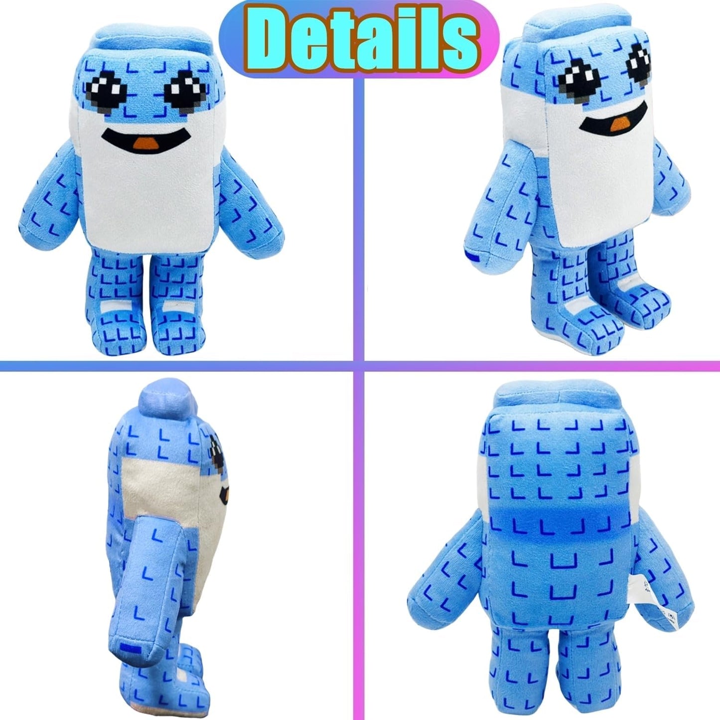 Steal a Brainrot Plush Toys, 9.8 inch Adorable Brainrot 67, Collectible Brain Rot Plush Gift for Fans (Blue)