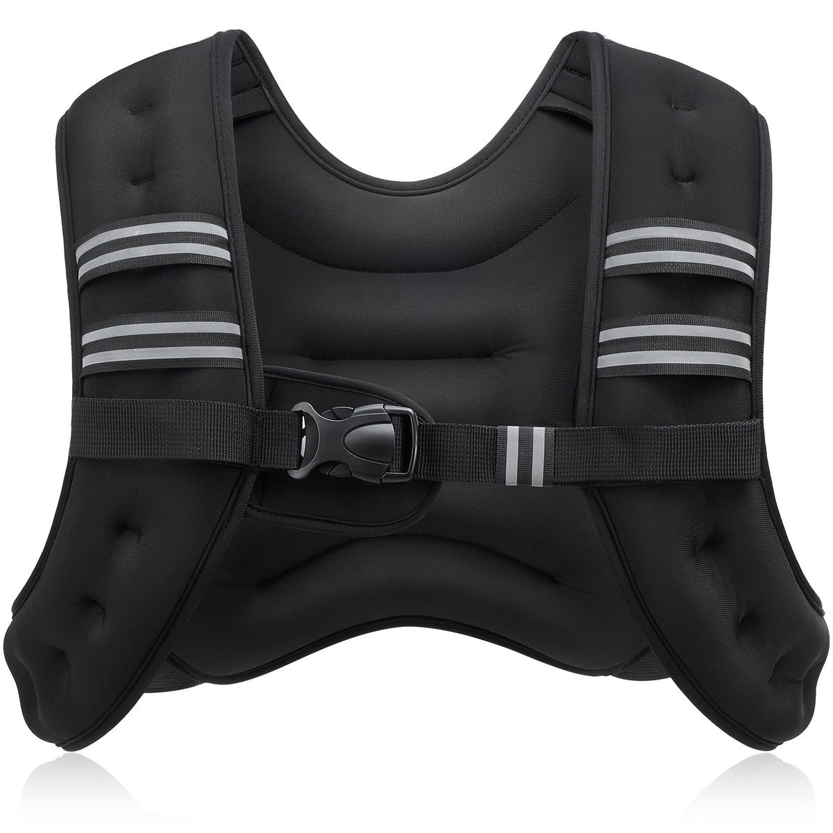 ZELUS Weighted Vest,5.4kg Weight Vest with Reflective Stripe for Workout, Strength Training, Running, Fitness, Muscle Building, Weight Loss,
