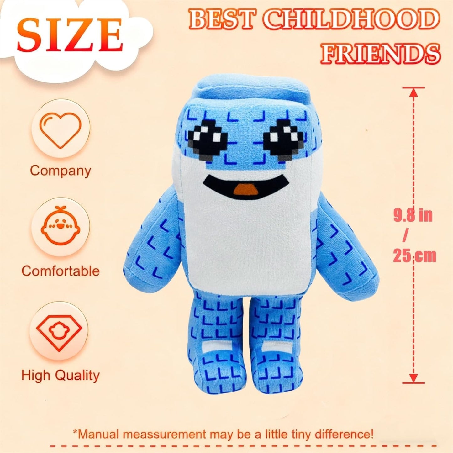 Steal a Brainrot Plush Toys, 9.8 inch Adorable Brainrot 67, Collectible Brain Rot Plush Gift for Fans (Blue)