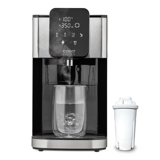 CASO HW 1660 Turbo XL Hot Water Dispenser for Home | 4L Instant Hot Water Dispenser with Filter for Hot Drinks | One Cup Boiling Water Dispenser |