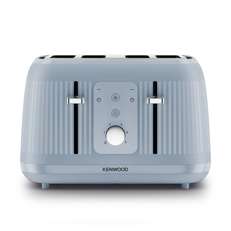 Kenwood Dawn Toaster, 4 Slot Toaster, Reheat, 5 Browning Settings, Defrost and Cancel Functions, Pull Crumb Tray, TFP09.000BL, 1800W, Stone Blue