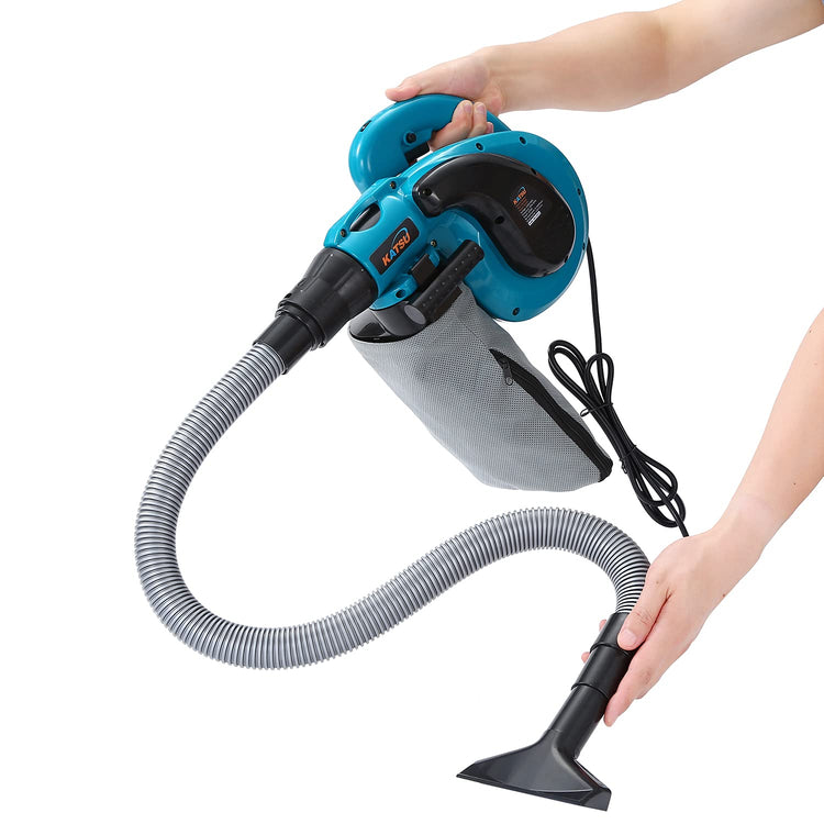 KATSU Electric Air Leaf Dust Blower, 650W Leaf Blower Vaccum Cleaner with Variable Speed for Construction Home Garden Lawn Care, Car Corner Dust