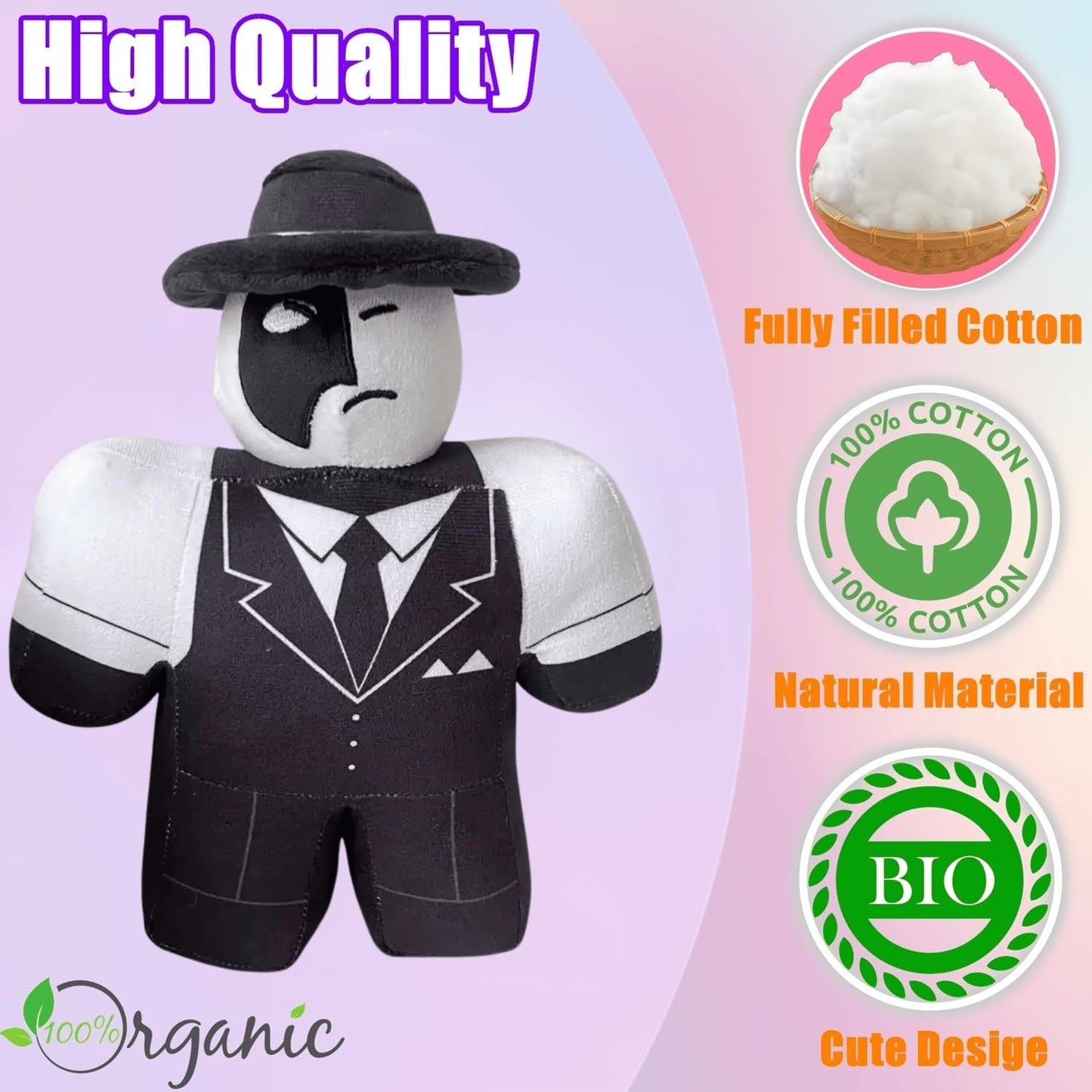 1x1x1x1 Plush Toys, Sword Killer Stuffed Animals Dolls, Collectible Plushies for Video Game Fans