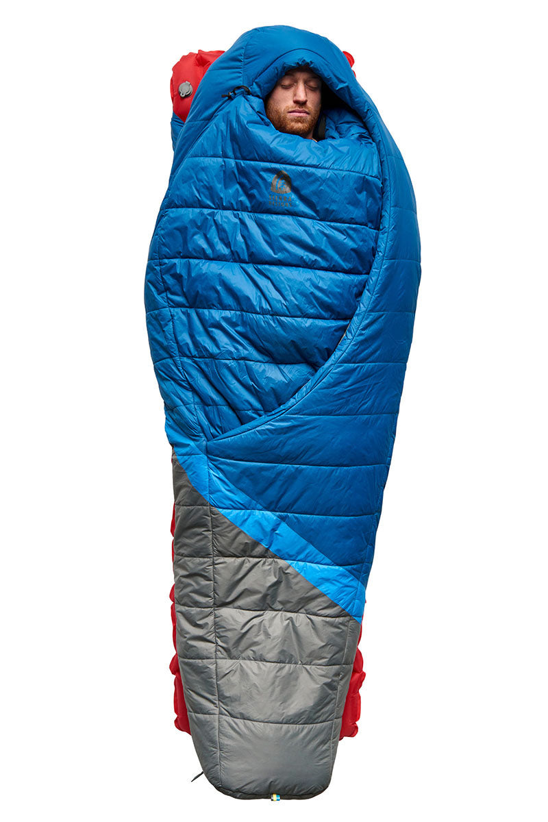 Sierra Designs Night Cap 20°F (-7°C) Synthetic Sleeping Bag - Long - Moroccan Blue