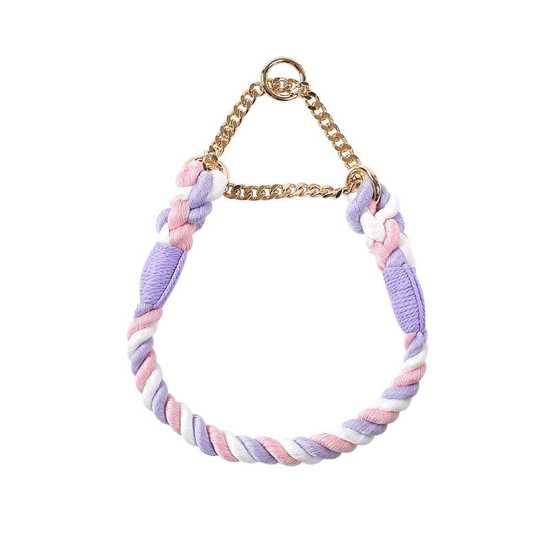Braided Rope Dog Pet Explosion-proof Collar