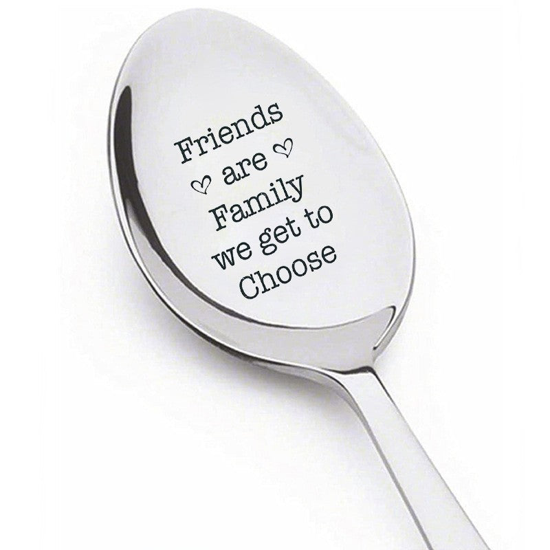 Mother's Day Gift Stainless Steel Lettering Long-handled Spoon
