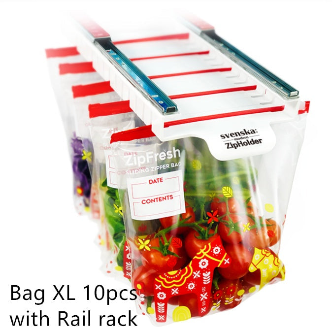 Household Storage Bag Storage Rail Rack Perforation-free Hanging Rack