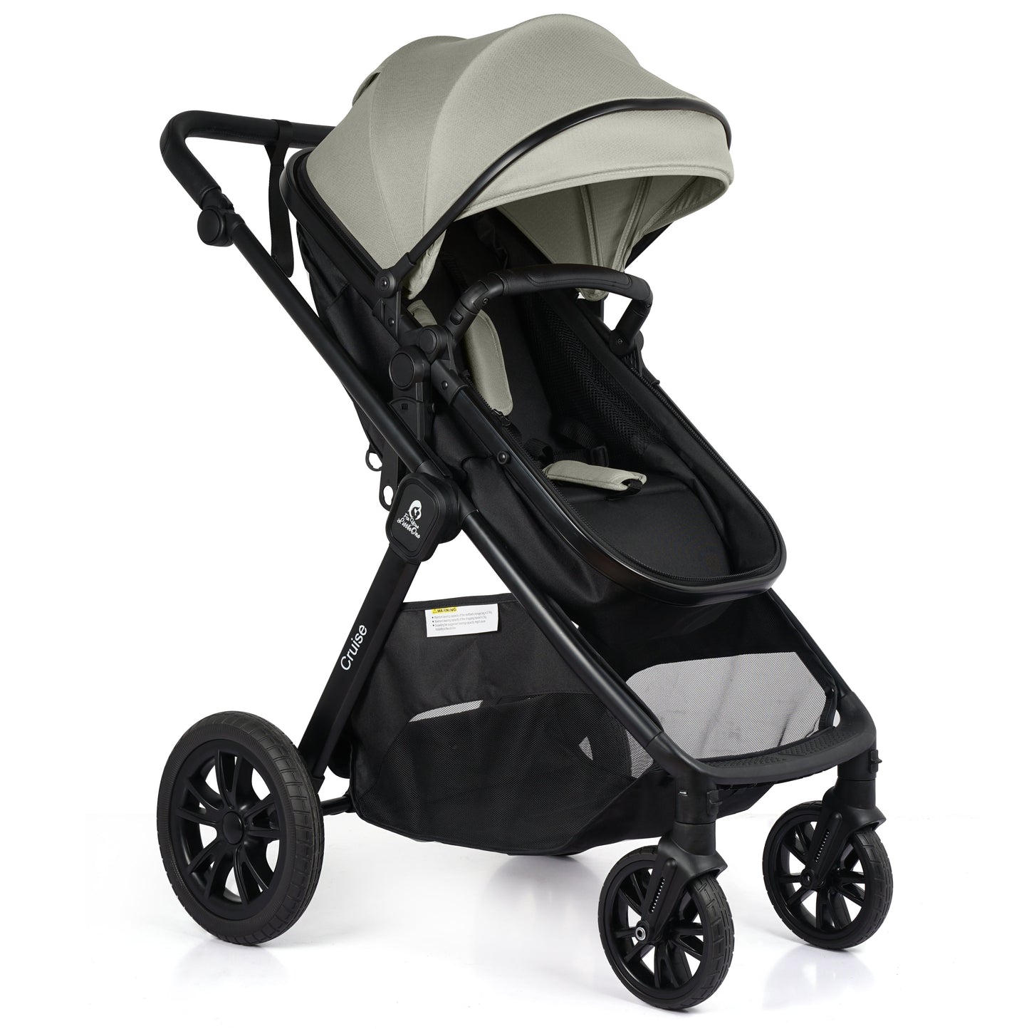 For Your Little One Cruise 3 In 1 Travel System With Car Seat - Pebble Sage (Free Cupholder And Seat Liner Included!)