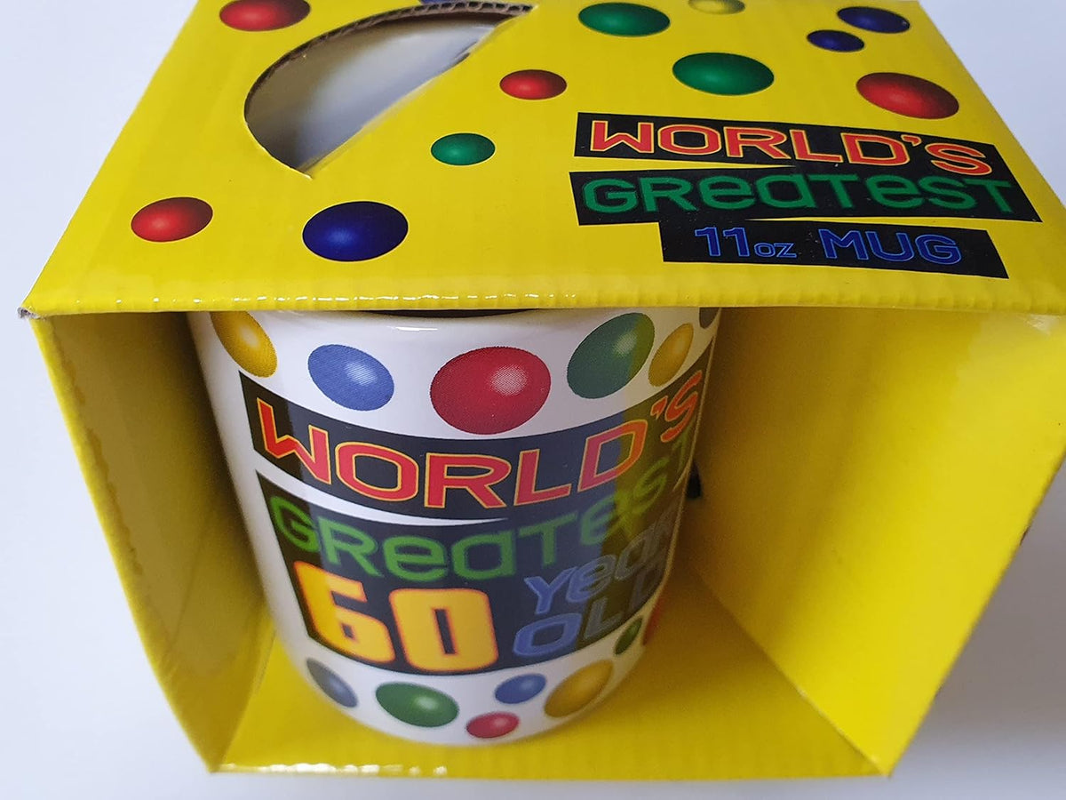 World's Greatest 60 Year Old Birthday 11floz Boxed Gift Mug