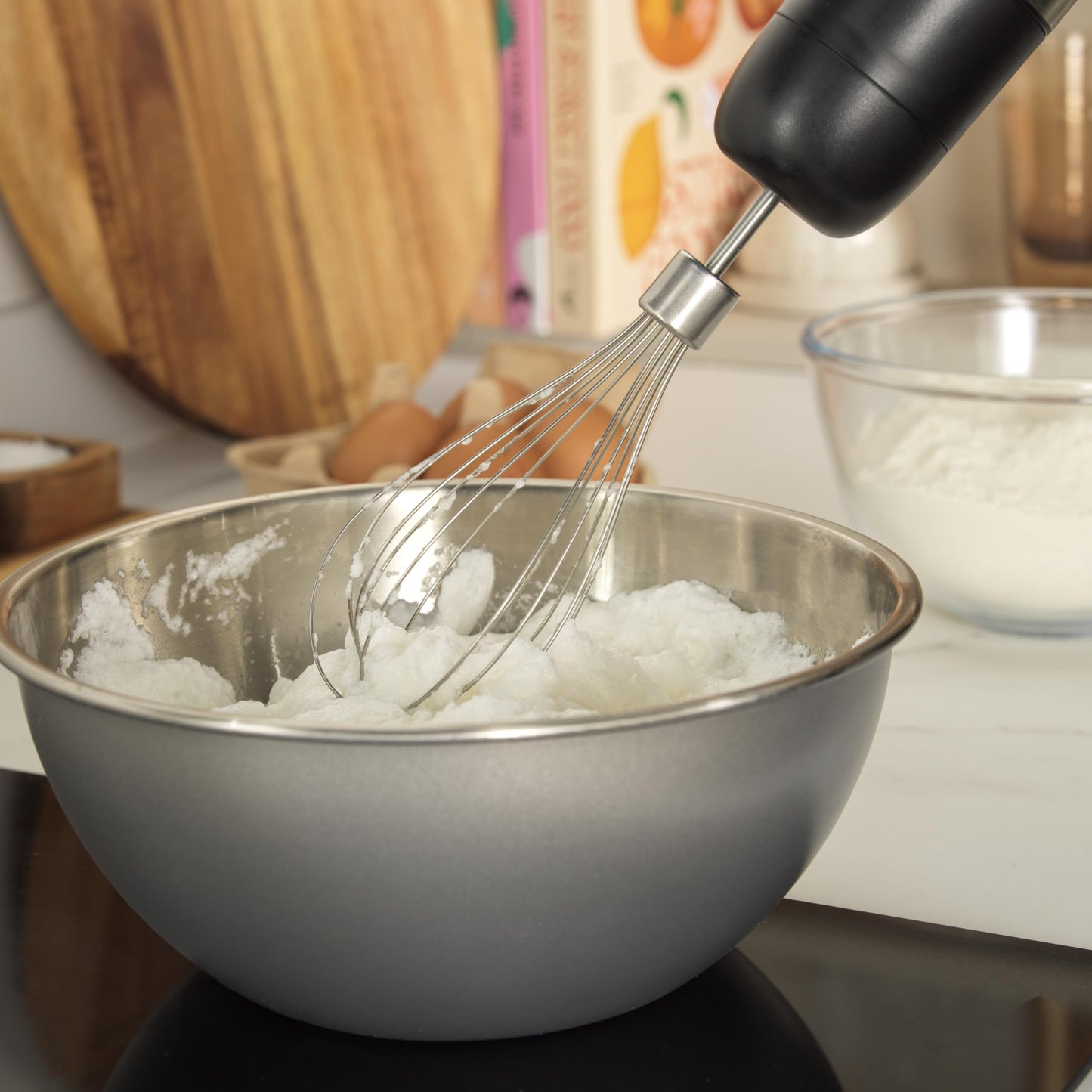 Salter EK5877 5 in 1 Blend & Prep  Compact Food Chopper with 1.2L BPA-Free Bowl, Immersion Stick Blender with 2 Speed Settings, Chop, Slice, Shred,