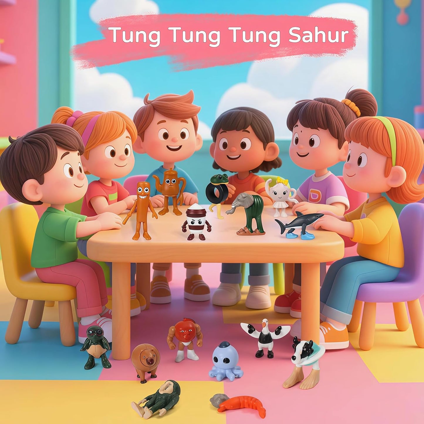 Italian Brainrot Steal a Brainrot Toys, 24 PCS Brain Rot Action Figure, 1.8" Tralalero Tralala Tung Tung Tung Sahur Doll, Party Favors for Kids Birthday Decor