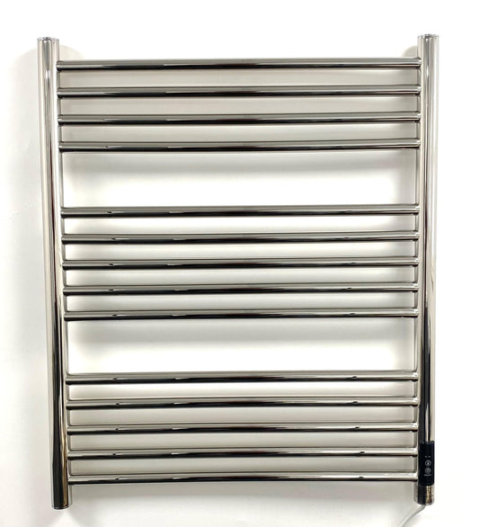Manissa Siena Stainless Steel Electric Heated Towel Rail H720mm W600mm Mirror Polish Finish Towel Radiator