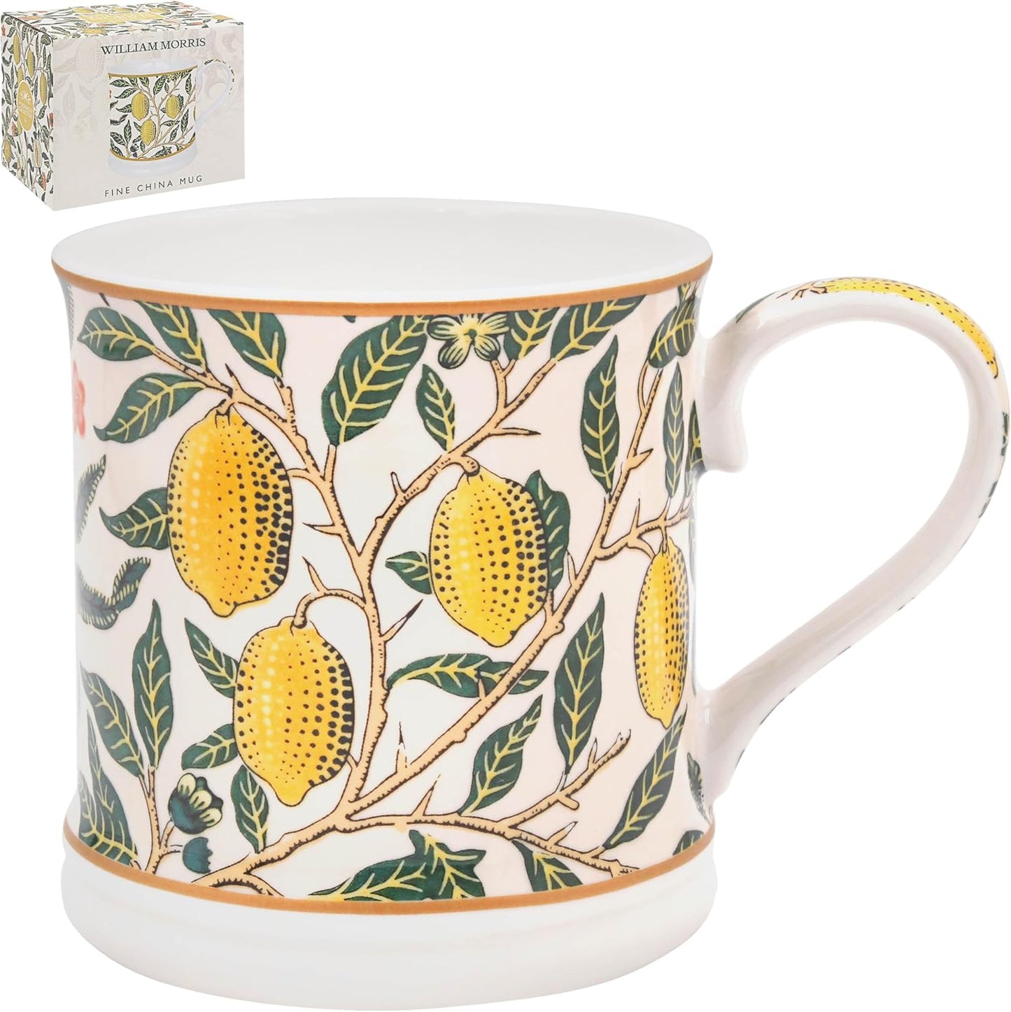 The Leonardo Collection Wm. Morris Assortments Stoneware Fruits Mug 366ml for Hot & Cold Drinks