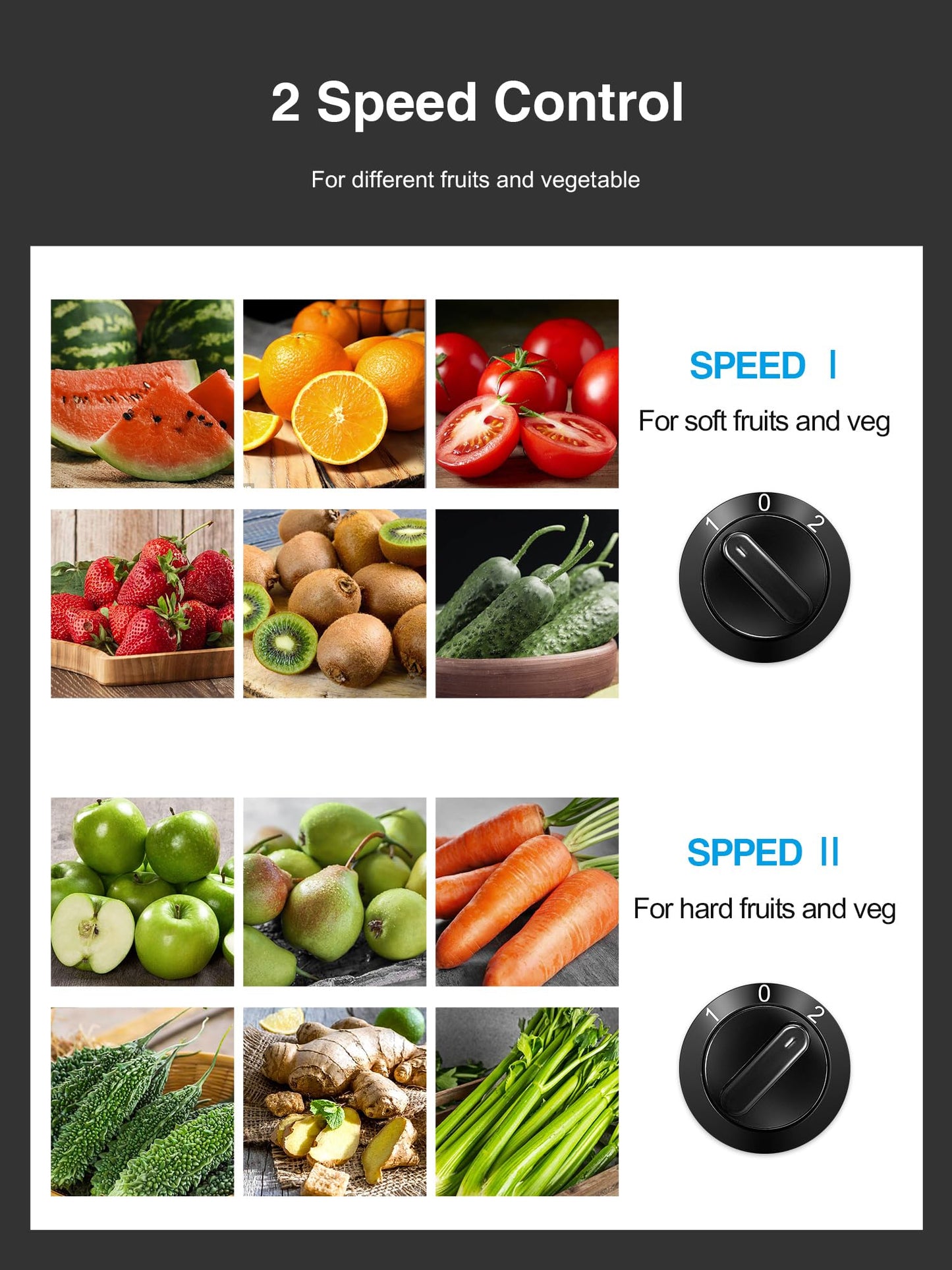Juicer, Reemix Centrifugal Juicer Machines Whole Fruit and Vegetable, 3-inch Wide Mouth Juicer Extractor with 2 Speeds, Brush Included Easy to Clean