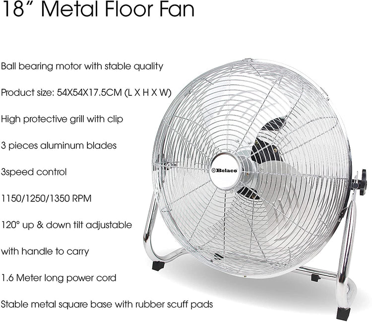 Belaco 18inch floor fan