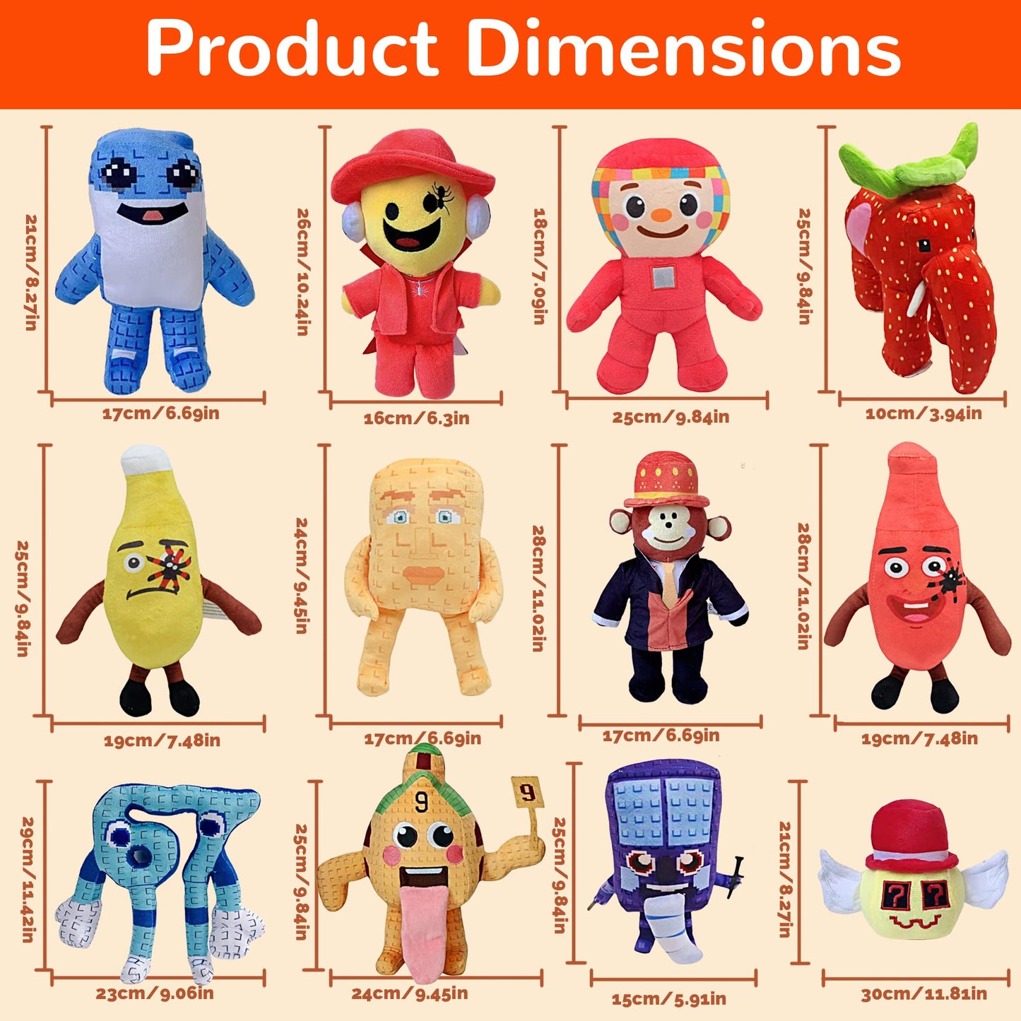 Steal a Brainrot Plush Toys - Rare & OG Collection (Strawberry Elephant, Tralalero Tralala, & More!)