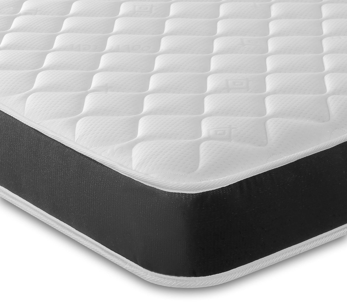 Starlight Beds Midnight Cooltouch Sprung Hybrid Small Single Memory Foam Mattress, Maximum Value, Soft Feel, Black. 18cm Deep. 2ft6 Small Single