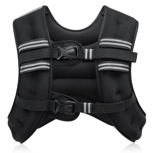 ZELUS Weighted Vest,7kg Weight Vest with Reflective Stripe for Workout, Strength Training, Running, Fitness, Muscle Building, Weight Loss,