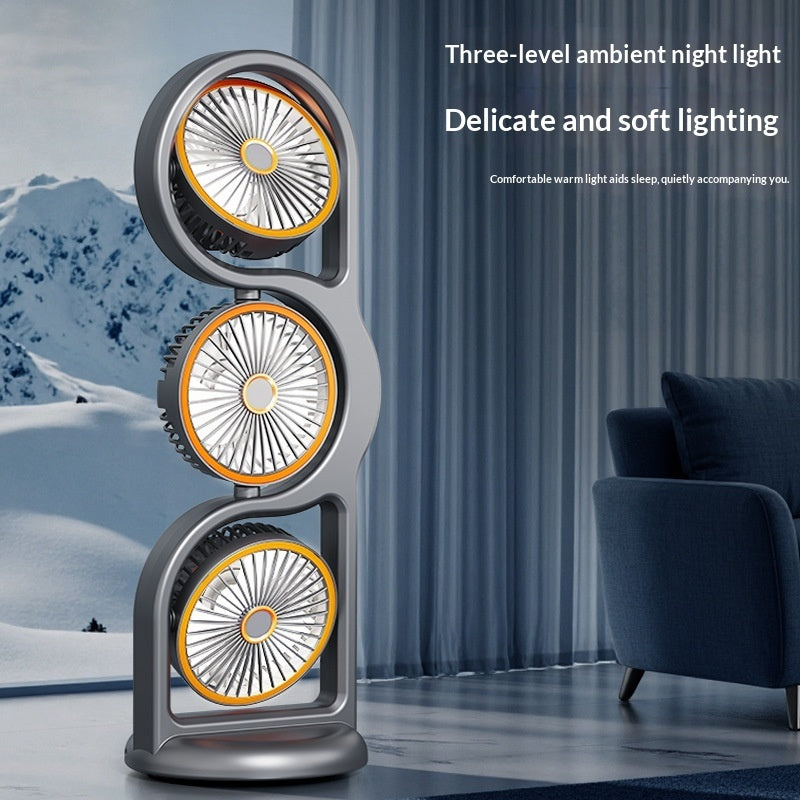 Multifunctional High-Wind-Force Three-Speed Fan With Night Light