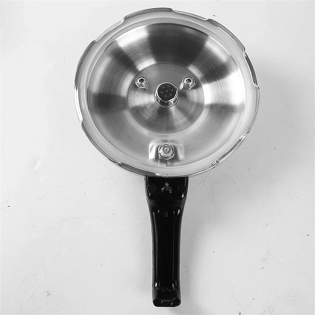 9L Aluminium Pressure Cooker – Large Capacity Stovetop Pressure Cooker with Safety Valves & Cool-Touch Handles – Family Size