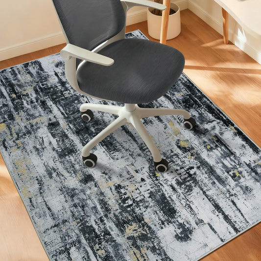 Homcomodar Office Chair Mats for Hardwood Floor 90x120cm Computer Chair Mat for Home and Office Floor Mat for Office Chair Non Slip Rubber Mats