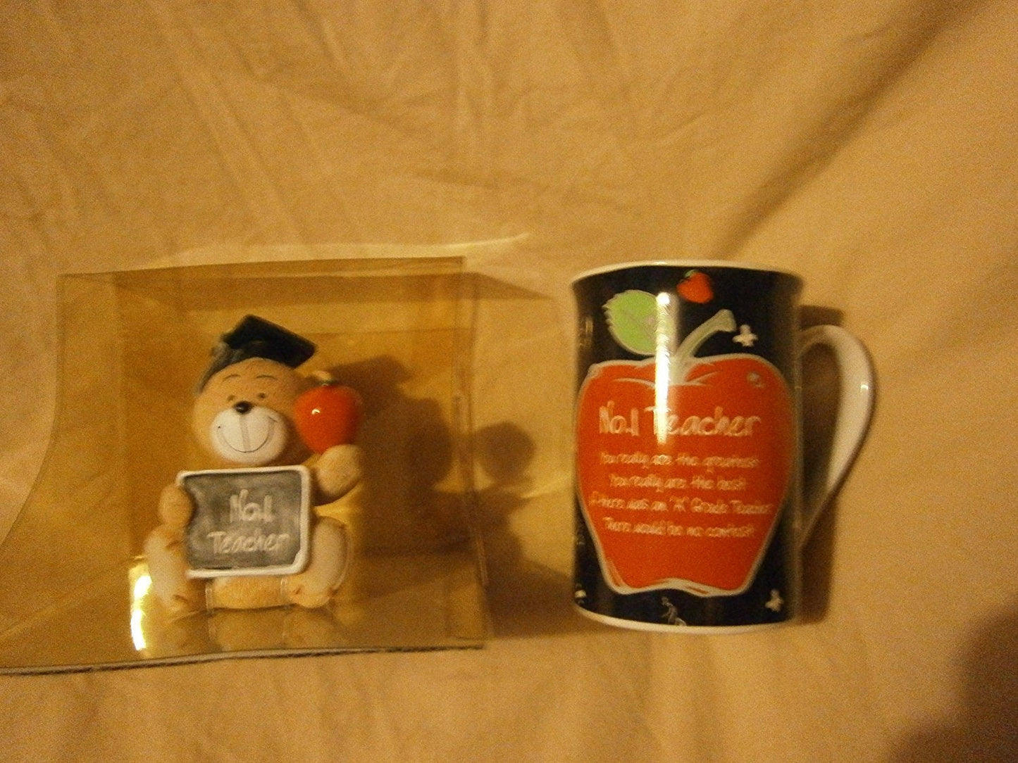 no 1 teacher mug & figurine