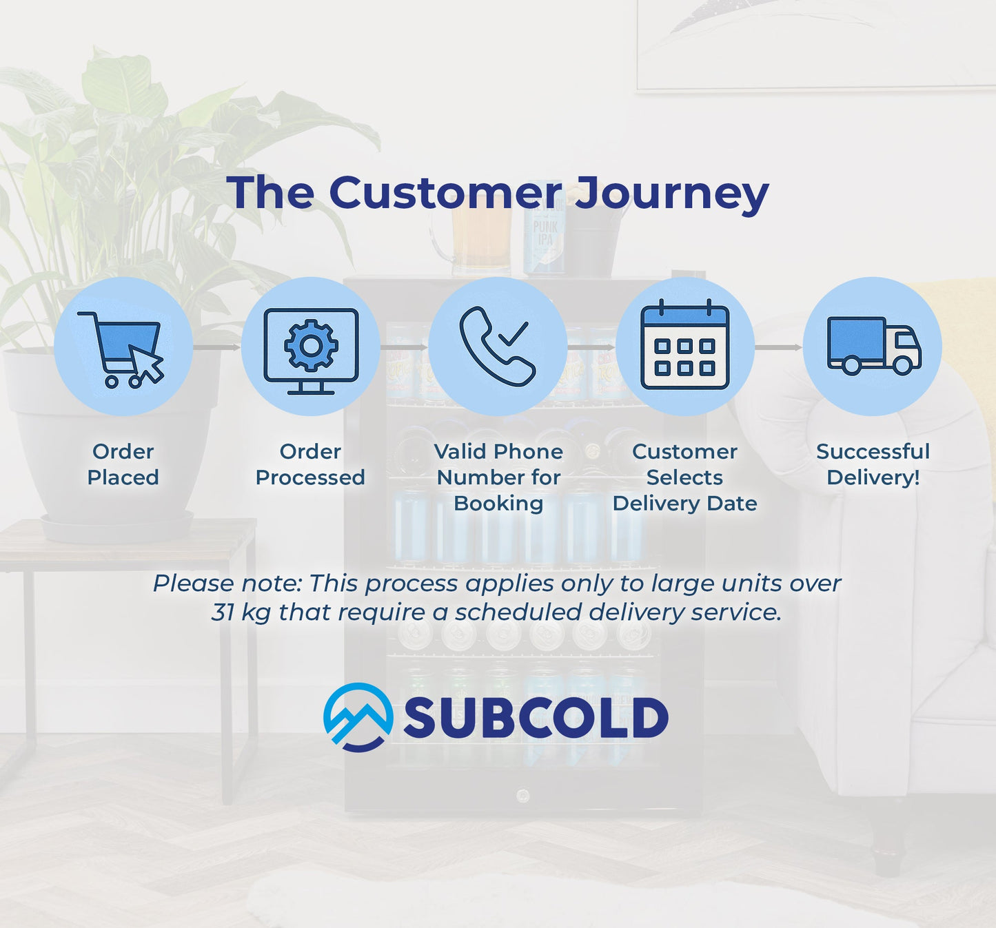 Subcold Ace130 LED Touch Control Beer Fridge