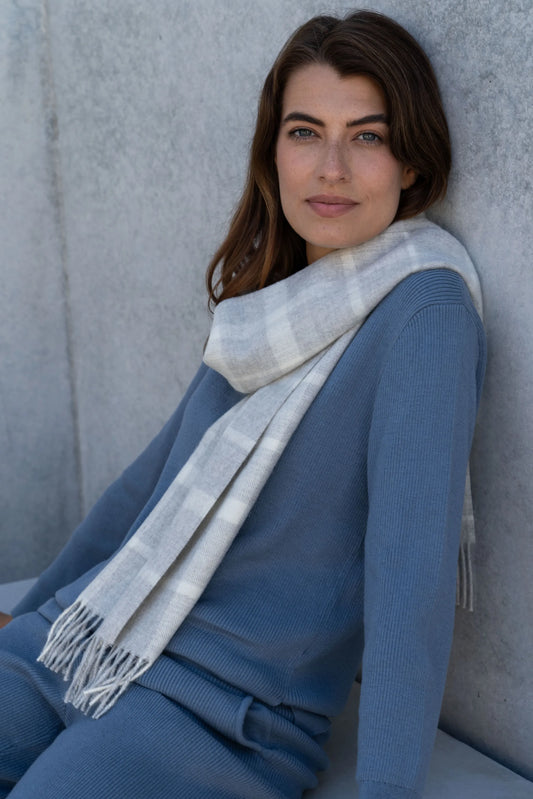 Alpaca Plaid Scarf
