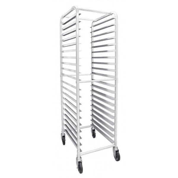 Aluminum Sheet Pan Rack Trolley - 20 Tier Trolley