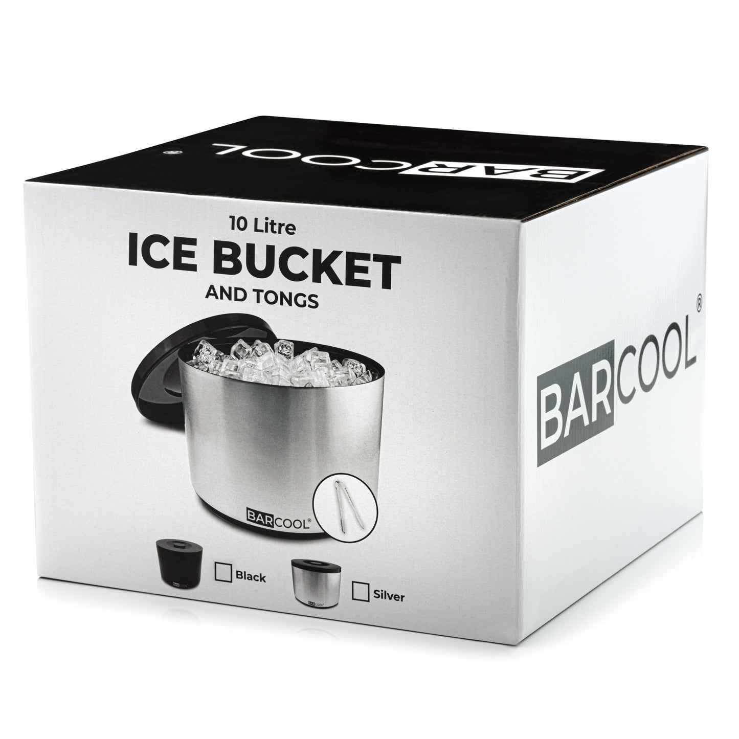 Barcool 10L Ice Bucket Round - Silver