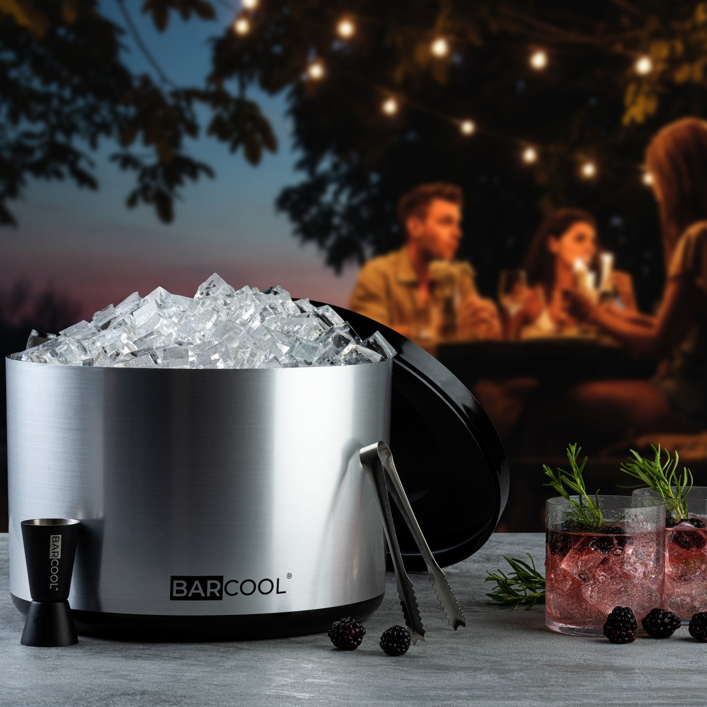 Barcool 10L Ice Bucket Round - Silver