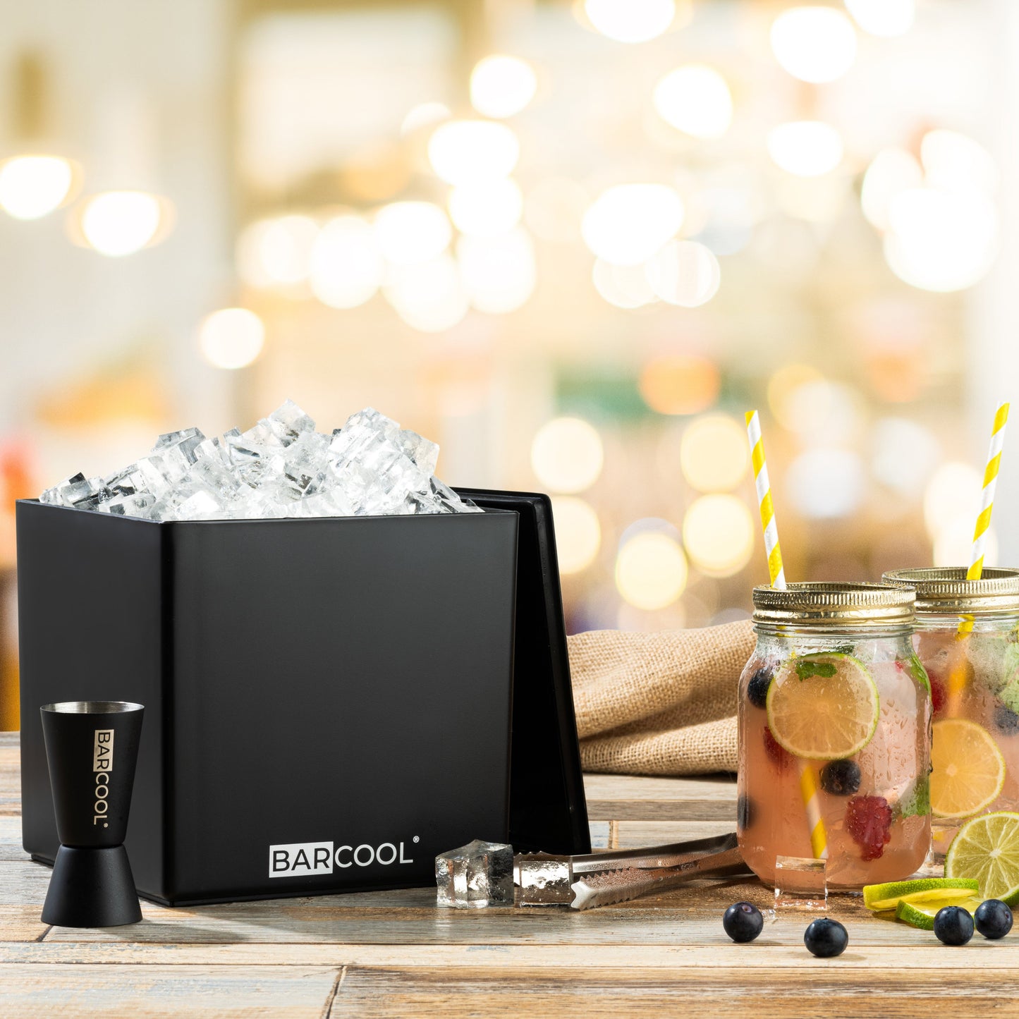 Barcool 4L Ice Bucket Square - Black