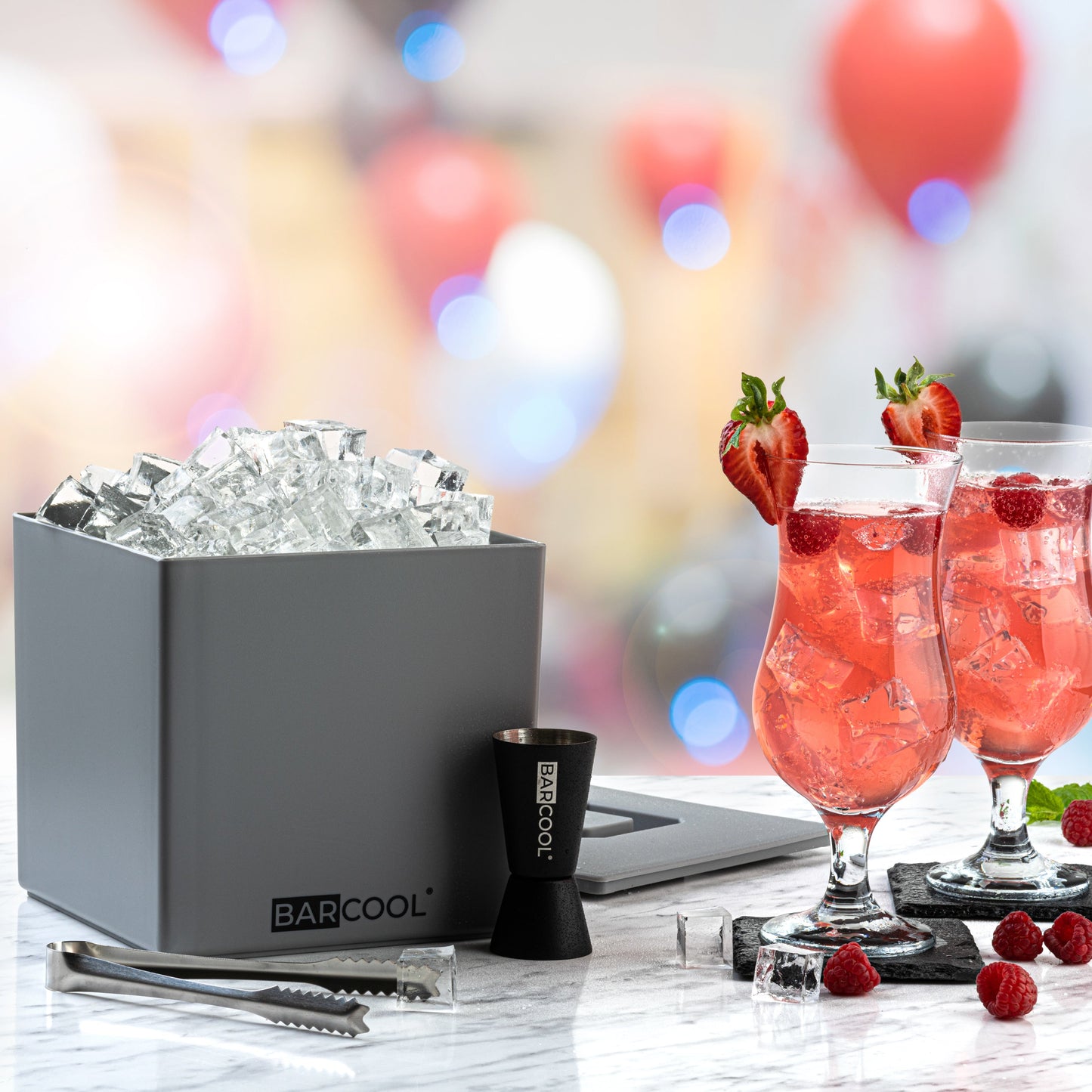 Barcool 4L Ice Bucket Square - Grey