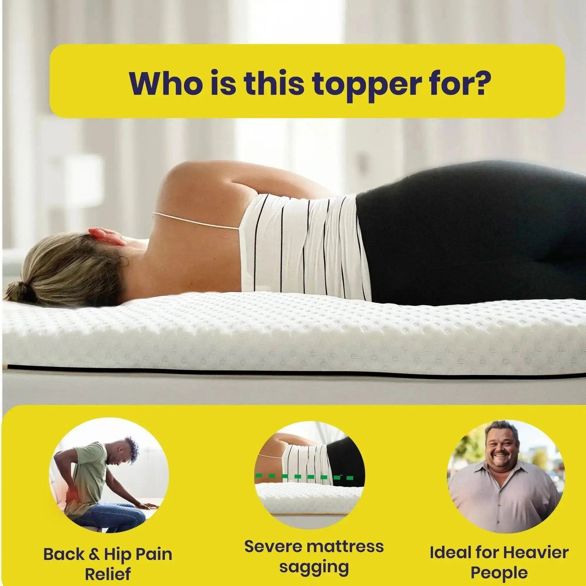 Brightr®  Titan Deluxe 2 in 1 Firm Mattress Topper
