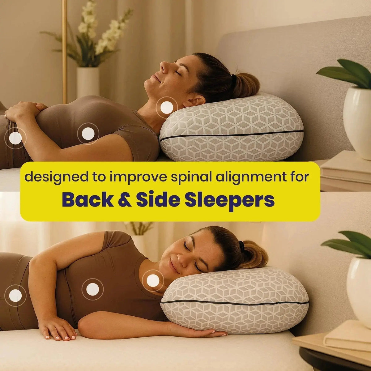 Brightr® Eclipse Adjustable Firm Memory foam pillow