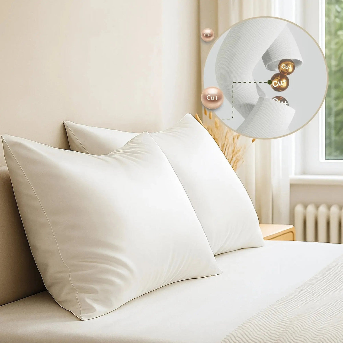 Brightr® Anti-Ageing Copper-Infused Eucalyptus Silk Pillowcase