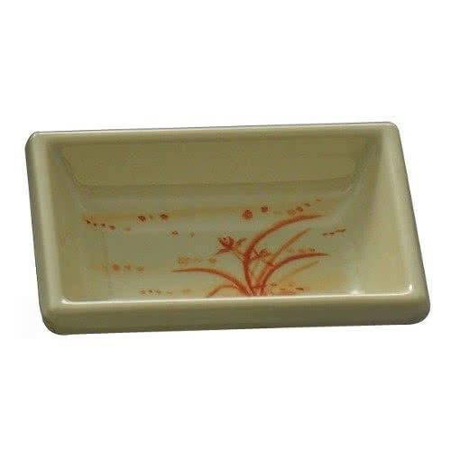 Gold Orchid Rectangular Melamine Sauce Dish-12/Case
