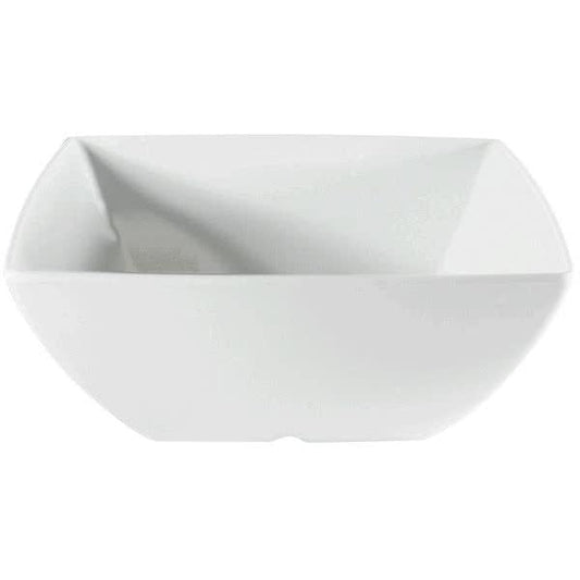 Classic Square Melamine White Bowl 1200ml - Pack of 12