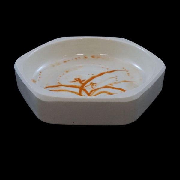 Gold Orchid Round Melamine Dish-12/Case