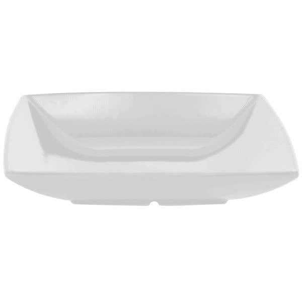 Classic Square Melamine White Salad Bowl 215mm x 215mm - Pack of 12