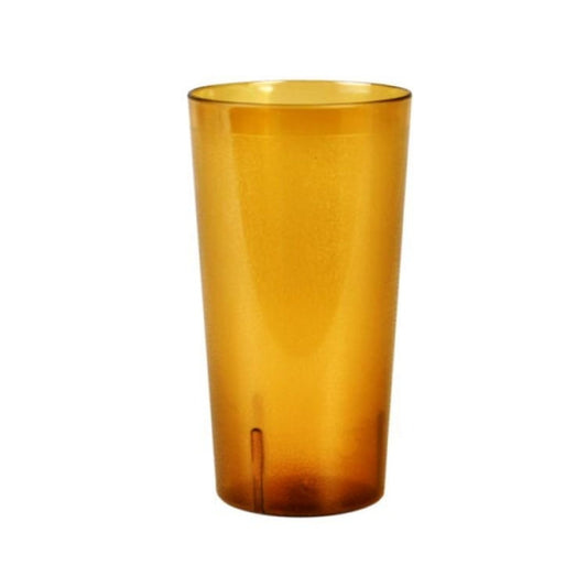 Tall Pebbled Amber Plastic Tumbler 945ml - Pack of 12