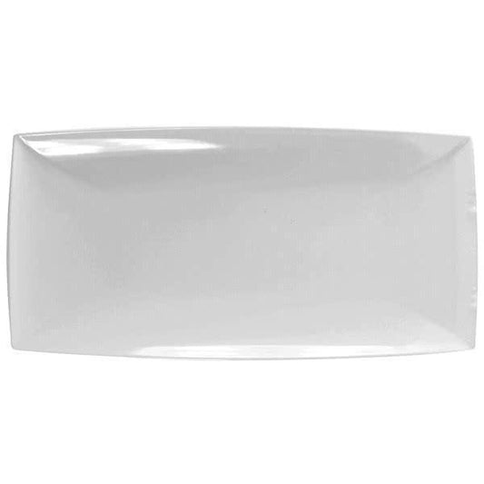 Classic Rectangular Melamine White Tray 410mm x 200mm  - Pack Of 12
