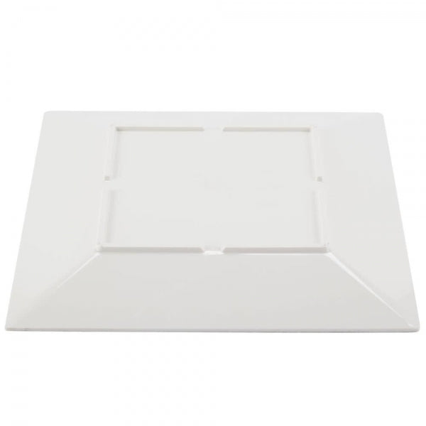 Jazz Square Melamine Plates 355mm (14") with Crackle Finished Border
