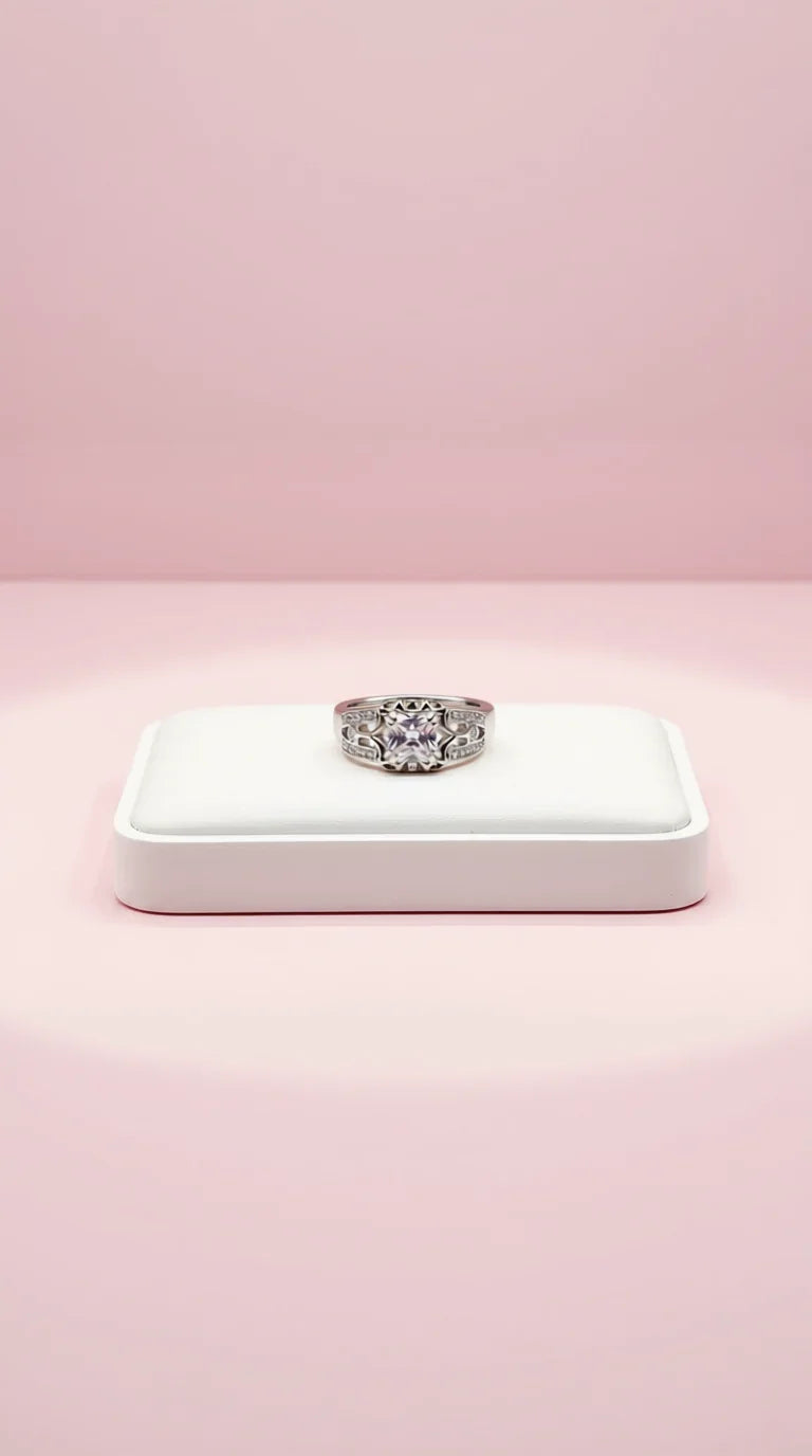Geometric Crystal Rings Box set of 12