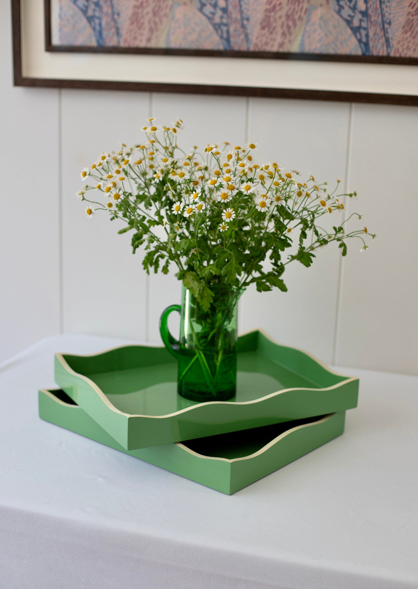 Allegra Wiggle Tray in Green