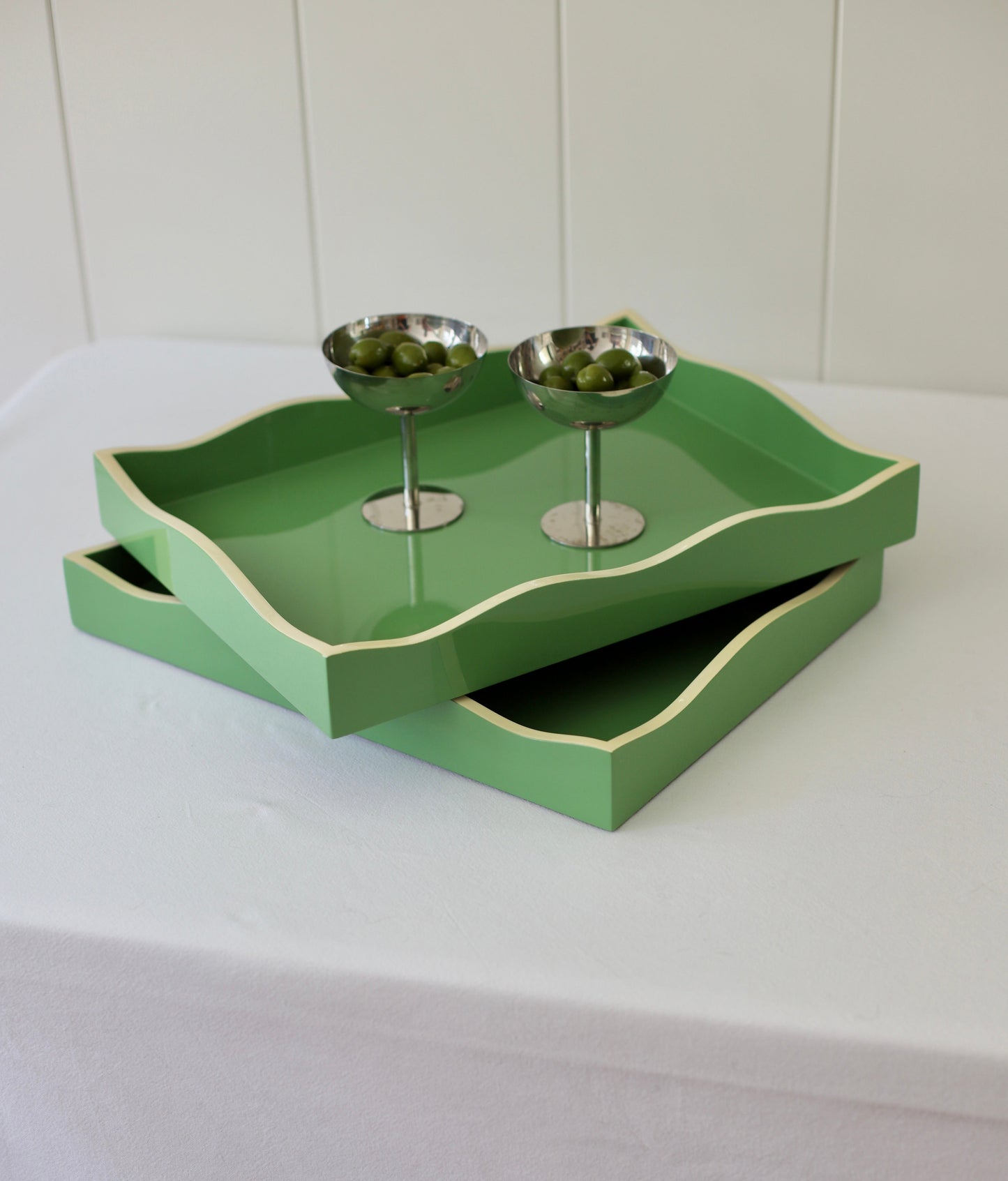 Allegra Wiggle Tray in Green