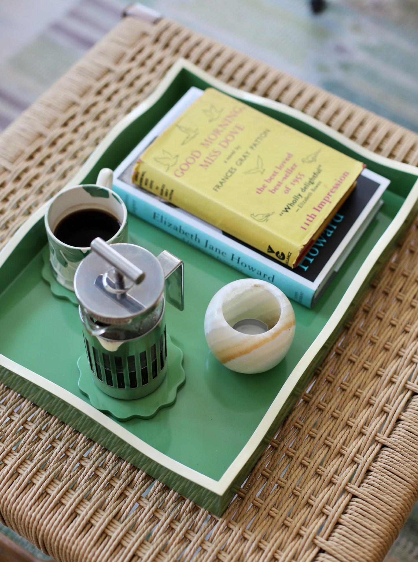 Allegra Wiggle Tray in Green