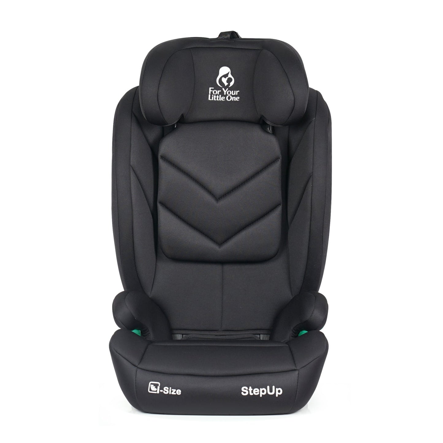 For Your Little One Stepup I-Size Isofix 2/3 Car Seat Booster Seat - Midnight Black (4-12 Years)